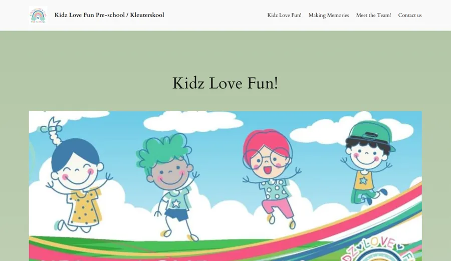 Old Kidz Love Fun home page